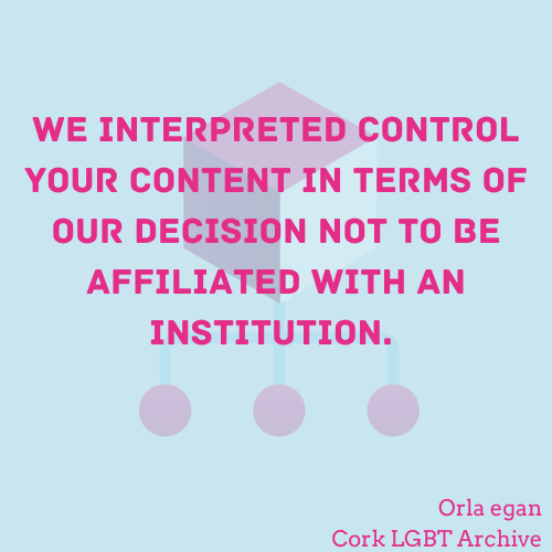 Control your content Cork lgbt archive