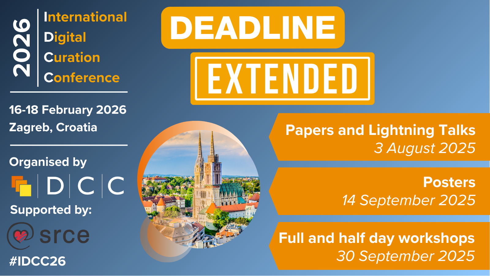 IDCC26 Social Asset Submission Deadline Extended